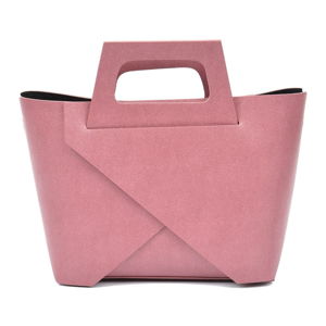 Ružová kožená kabelka Carla Ferreri Hunny