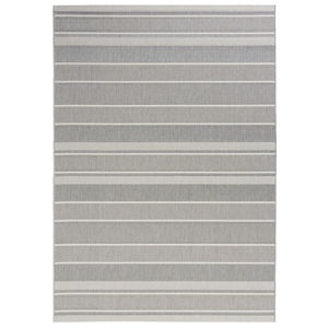 Sivý vonkajší koberec Bougari Strap, 80 x 150 cm