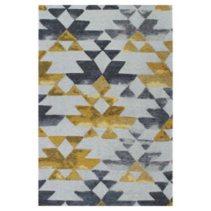Koberec Tria Grey/Yellow, 160 × 230 cm