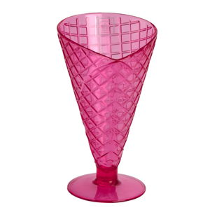 Ružový plastový zmrzlinový pohár Navigate Sundae Cone