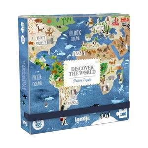Vreckové puzzle okolo sveta Londji, 100 dielikov