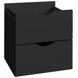 Čierna dvojitá zásuvka do regálu Støraa Kiera, 33 × 33 cm