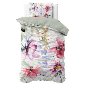 Bavlnené posteľné obliečky Dreamhouse Water Flowers Multi, 140 x 200 cm