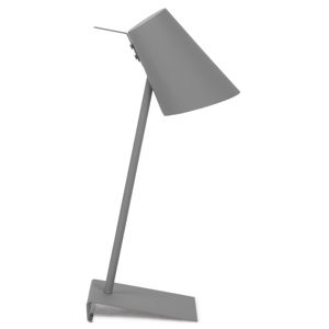 Sivá stolová lampa s kovovým tienidlom (výška 54 cm) Cardiff – it's about RoMi