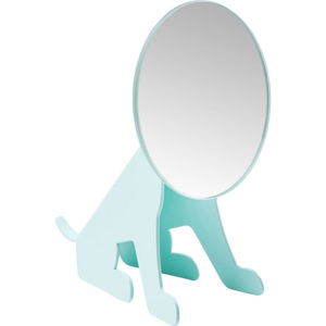 Mentolovomodré stolové zrkadlo Kare Design Dog
