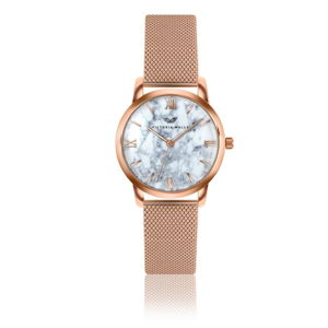 Dámske hodinky s remienkom z antikoro ocele v ružovozlatej farbe Victoria Walls Mia