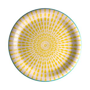 Žltý tanier z dolomitu Brandani Ginger, ⌀ 27 cm