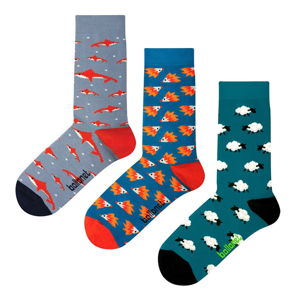 Set 3 párov ponožiek Ballonet Socks Novelty Animal v darčekovom balení, veľkosť 36 - 40