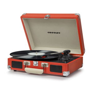 Červený gramofón Crosley Cruiser Deluxe