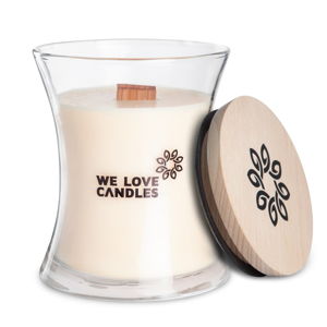Sviečka zo sójového vosku We Love Candles Ivory Cotton, doba horenia 129 hodín