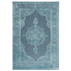 Modrý koberec z viskózy Mint Rugs Willow, 120 × 170 cm