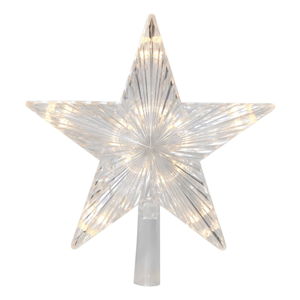 LED svietiaci špic na stromček Star Trading Topsy, výška 24 cm