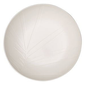 Servírovacia biela porcelánová miska Villeroy & Boch Leaf, ⌀ 26 cm