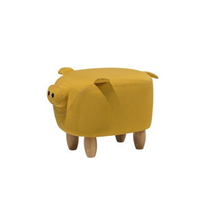 Žltá podnožka v tvare prasiatka Monobeli Pig, 32 x 50 cm