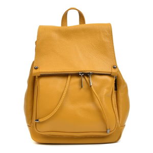 Žltý kožený batoh Roberta M Aida