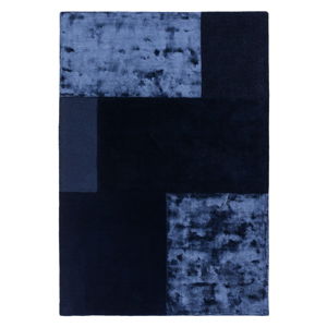 Tmavomodrý koberec Asiatic Carpets Tate Tonal Textures, 200 x 290 cm