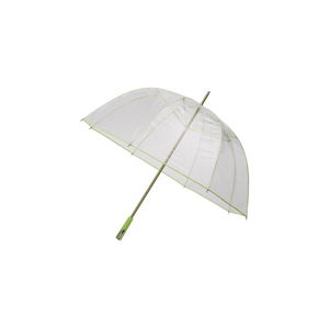 Transparentný golfový dáždnik so zelenými detailmi Ambiance Birdcage Ribs, ⌀ 110 cm