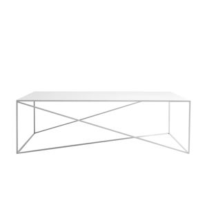 Biely konferenčný stolík Custom Form Memo, šírka 140 cm