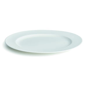 Biely tanier z kostného porcelánu Kähler Design Kaolin, ⌀ 28 cm