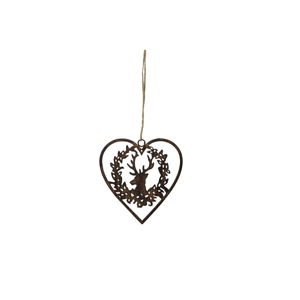 Závesná dekorácia v tvare srdca Antic Line Deer