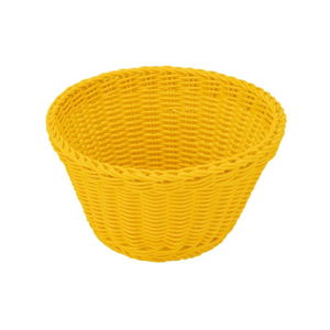 Žltý stolový košík Saleen, ø 18 cm
