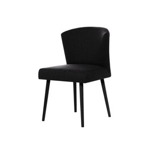 Čierna stolička s čiernymi nohami My Pop Design Richter
