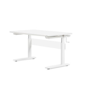 Biely písací stôl s nastaviteľnou výškou Flexa Elegant