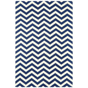Modro-biely koberec Asiatic Carpets ZigZag, 160 x 230 cm