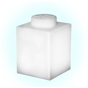 Biele silikónové nočné svetielko LEGO® Classic Brick