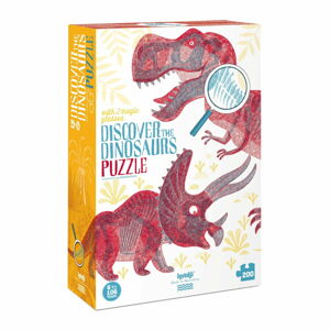 Veľké puzzle svet dinosaurov Londji, 200 dielikov