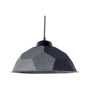 Čierne závesné svietidlo s tienidlom z recyklovaného papiera Design Twist Mosen