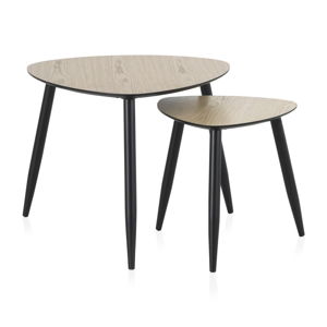 Sada 2 konferenčných stolíkov Geese Nordic Style Parro, 60 × 60 cm