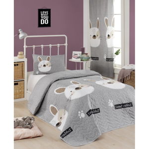 Set prehozu cez posteľ a obliečky na vankúš s prímesou bavlny Eponj Home Tavsancik Light Brown, 160 x 220 cm