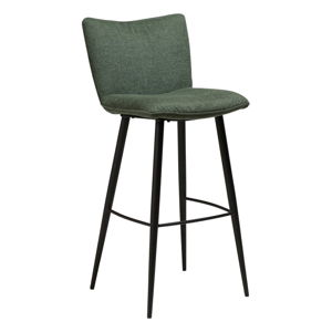 Zelená barová stolička s oceľovými nohami DAN-FORM Join, výška 103 cm