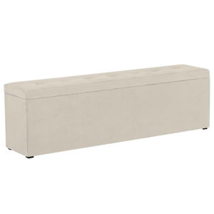 Krémová leňoška s úložným priestorom Windsor & Co Sofas Astro, 180 × 47 cm