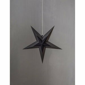 Čierna vianočná svetelná dekorácia Star Trading Diva, ø 60 cm