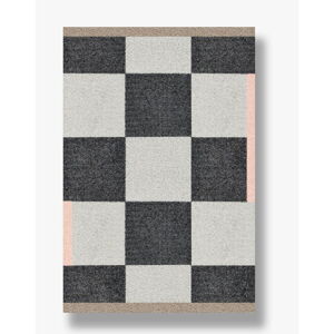 Čiernobiely prateľný koberec 55x80 cm Square - Mette Ditmer Denmark