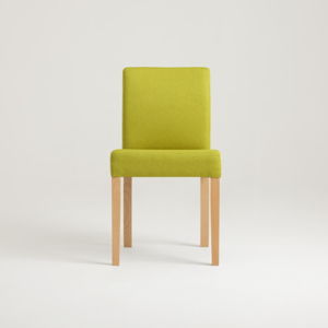 Zelená stolička s prírodnými nohami Custom Form Wilton