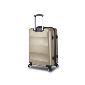 Cestovný kufor na kolieskach s USB portom v zlatej farbe My Valice COLORS LASSO Medium Suitcase