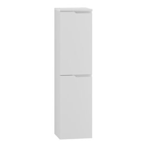 Biela vysoká závesná kúpeľňová skrinka 35x137 cm Nicea – STOLKAR