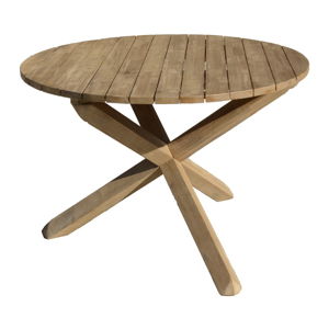 Záhradný stôl z agátového dreva ADDU Melfort, ⌀ 110 cm