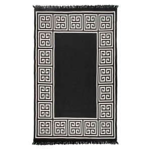 Béžovo-čierny obojstranný koberec Athena, 140 × 215 cm