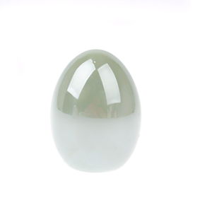 Zelené dekoratívne keramické vajíčko Dakls Easter Deco, výška 8 cm