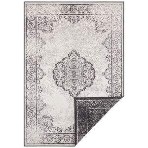 Čierno-krémový vonkajší koberec NORTHRUGS Cebu, 80 x 150 cm