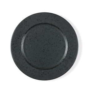 Čierny kameninový plytký tanier Bitz Basics Black, ⌀ 27 cm