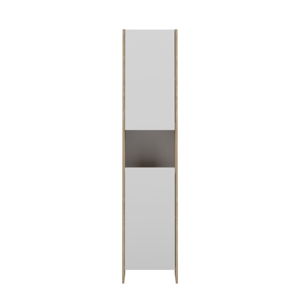 Biela kúpeľňová skrinka s hnedým korpusom TemaHome Biarritz, šírka 38,2 cm