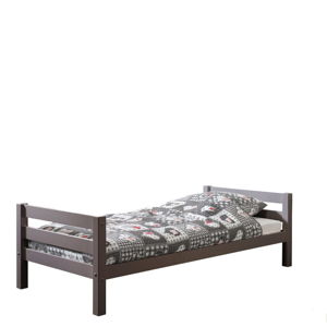 Sivá detská posteľ Vipack Pino, 90 × 200 cm