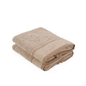 Sada 2 hnedých uterákov z bavlny Sultan, 50 × 90 cm