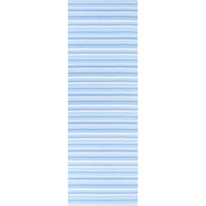 Modro-biely behúň vhodný do exteriéru Narma Hullo, 70 × 200 cm