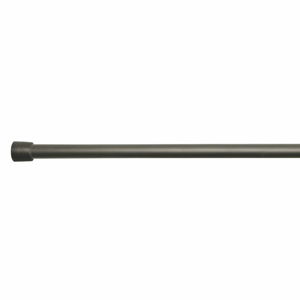 Čierna tyč na sprchový záves s nastaviteľnou dĺžkou InterDesign Rod, 198 - 275 cm